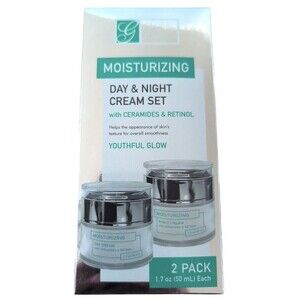 Global Beauty Care Moisturizing Day & Night Cream Set With Ceramides & Retinol